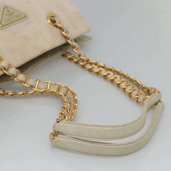 PRADA Shoulder Bag Nylon Beige - Picture 7 of 13